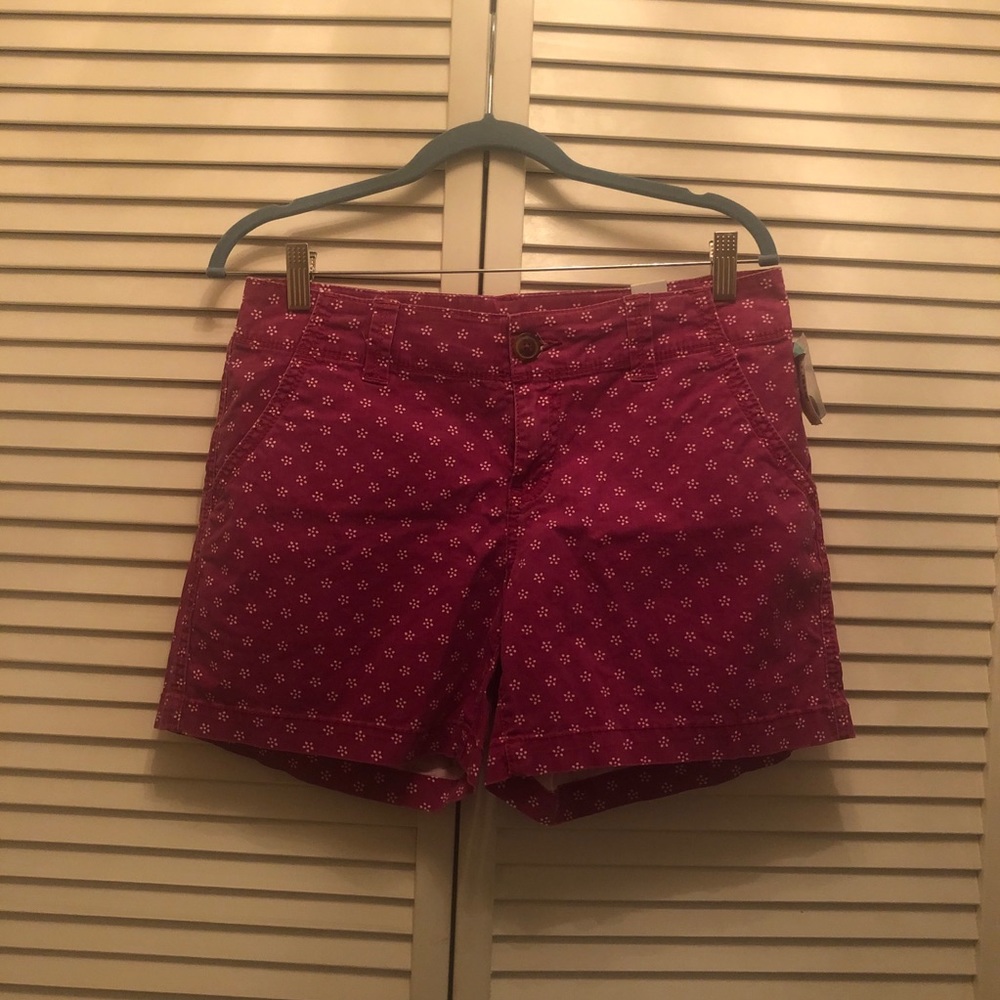 Pink flower shorts